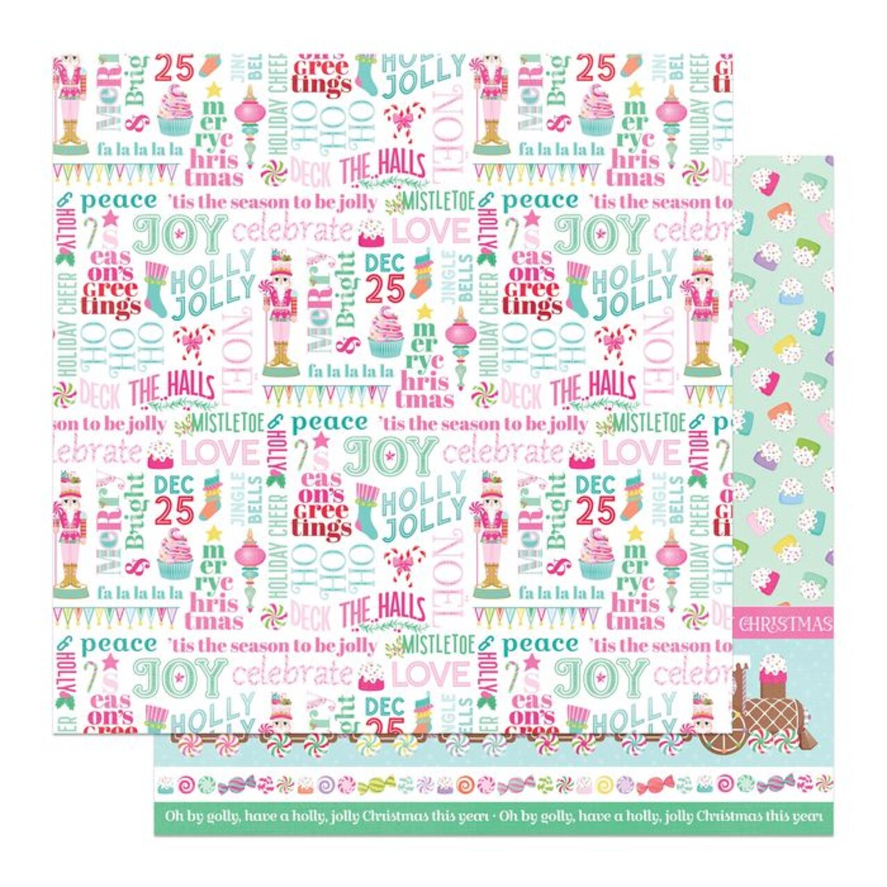 Photoplay Sugar Plum Double-Sided Cardstock 12"X12"-Sending Cheer